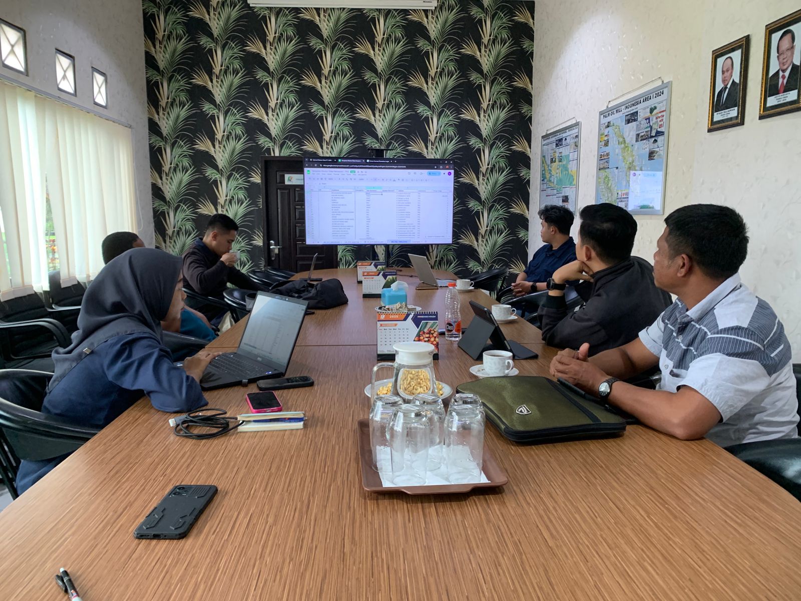 System presentation at mill